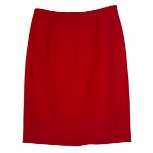 Calvin Klein Red Oencil Skirt NWOT